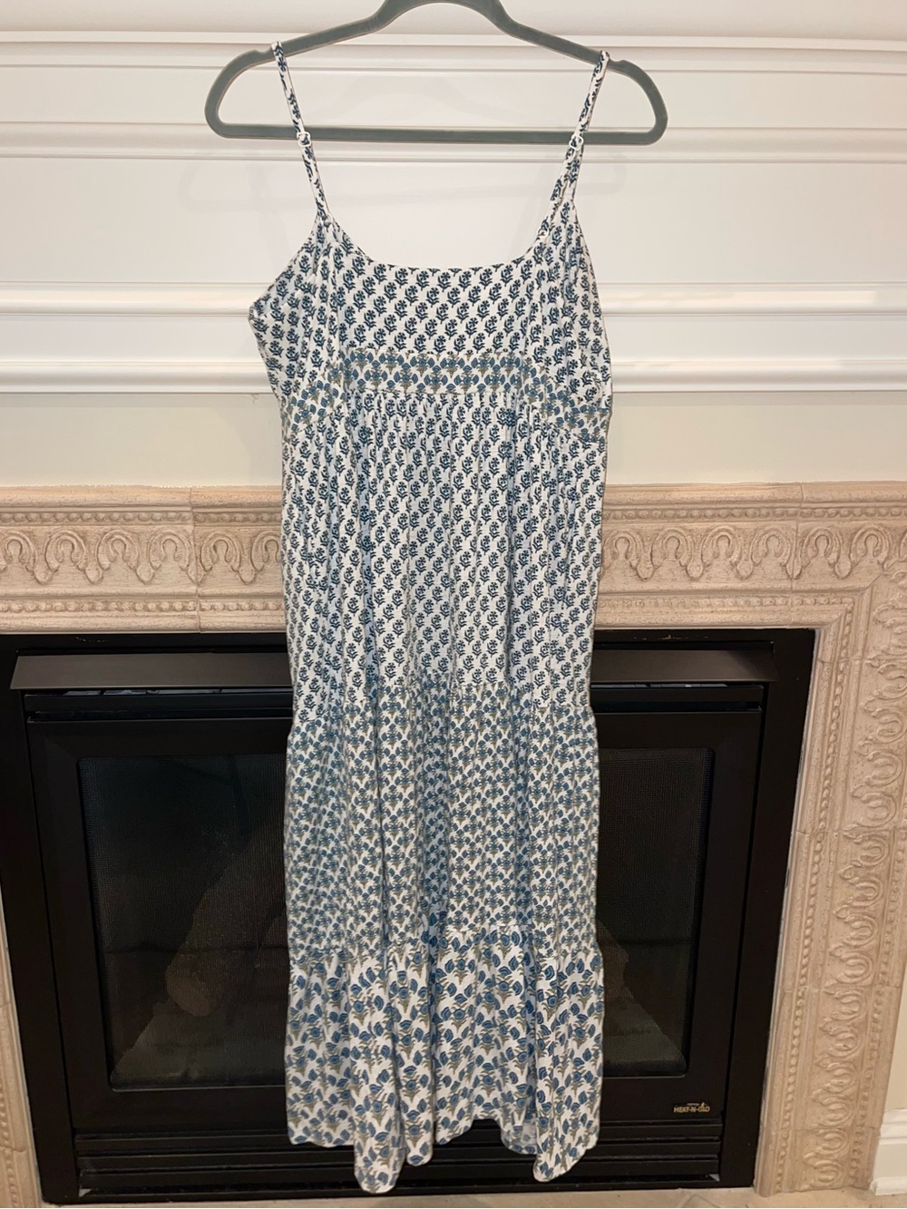 Boden jersey maxi dress in block print - Picture 6 of 8